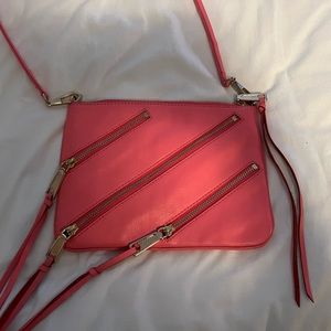 Pink zipper Rebecca Minkoff crossbody
